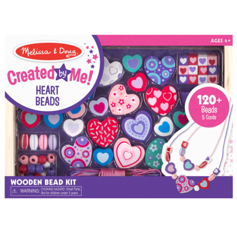 Set de creatie cu margele din lemn Inimioare Deco Melissa & Doug 4175 - imagine 8